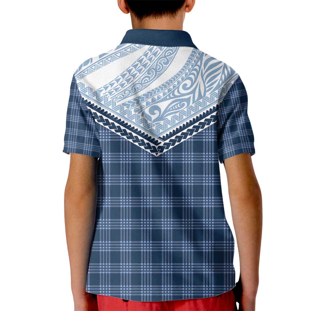 Aloha Hawaii Cowboys Paniolo Kid Polo Shirt Navy Blue Palaka - Polynesian Pride