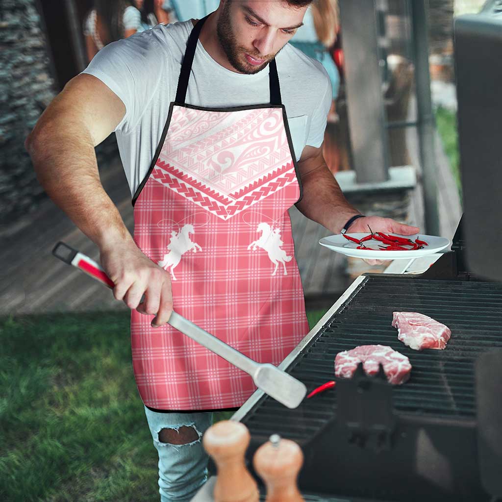 Aloha Hawaii Cowboys Paniolo Apron Rose Palaka - Polynesian Pride