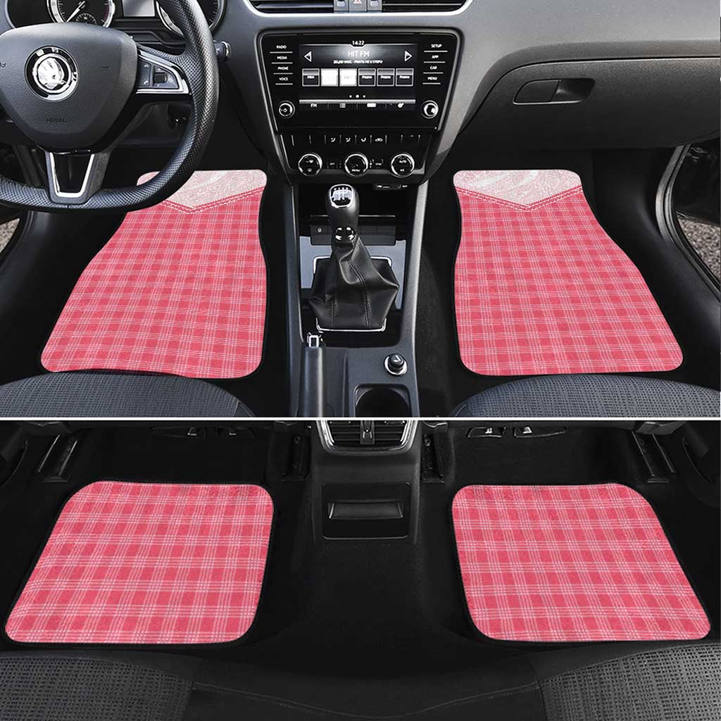 Aloha Hawaii Cowboys Paniolo Car Mats Rose Palaka - Polynesian Pride