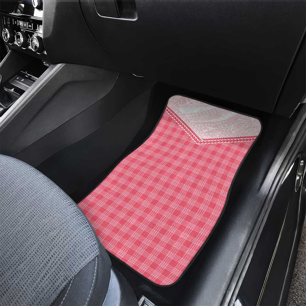 Aloha Hawaii Cowboys Paniolo Car Mats Rose Palaka - Polynesian Pride