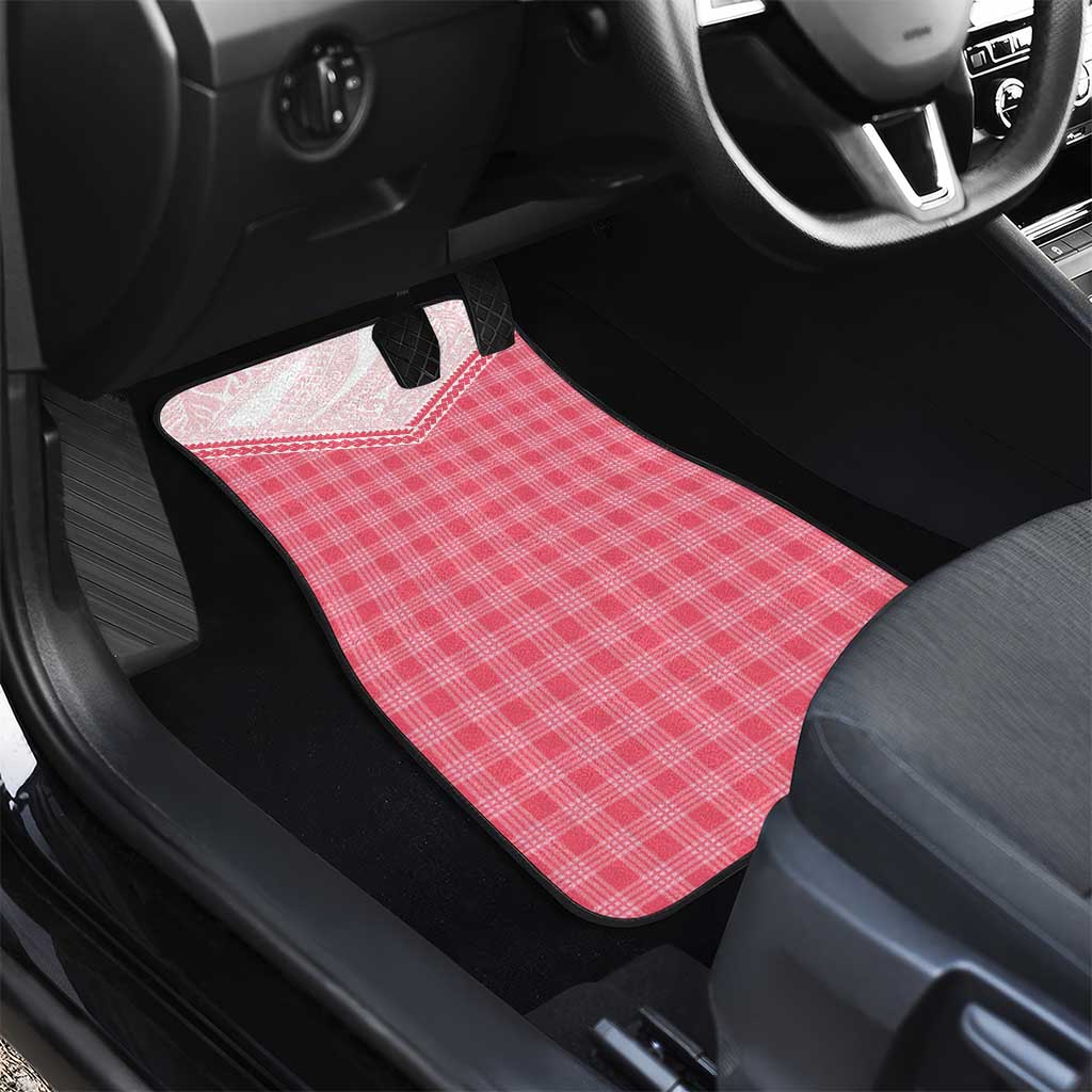 Aloha Hawaii Cowboys Paniolo Car Mats Rose Palaka - Polynesian Pride