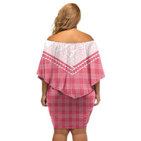 Aloha Hawaii Cowboys Paniolo Family Matching Off Shoulder Short Dress and Hawaiian Shirt Rose Palaka LT7 - Polynesian Pride