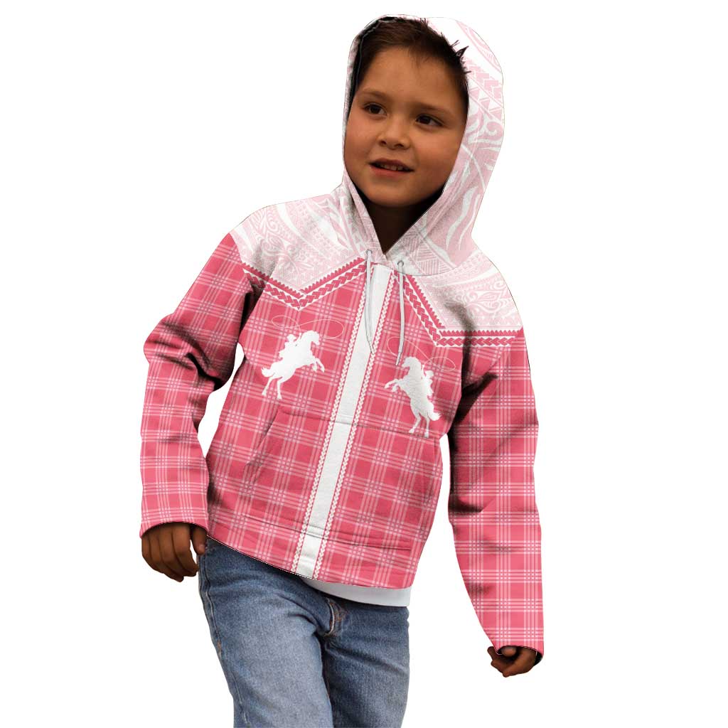 Aloha Hawaii Cowboys Paniolo Kid Hoodie Rose Palaka - Polynesian Pride