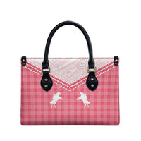 Aloha Hawaii Cowboys Paniolo Leather Bag Rose Palaka - Polynesian Pride