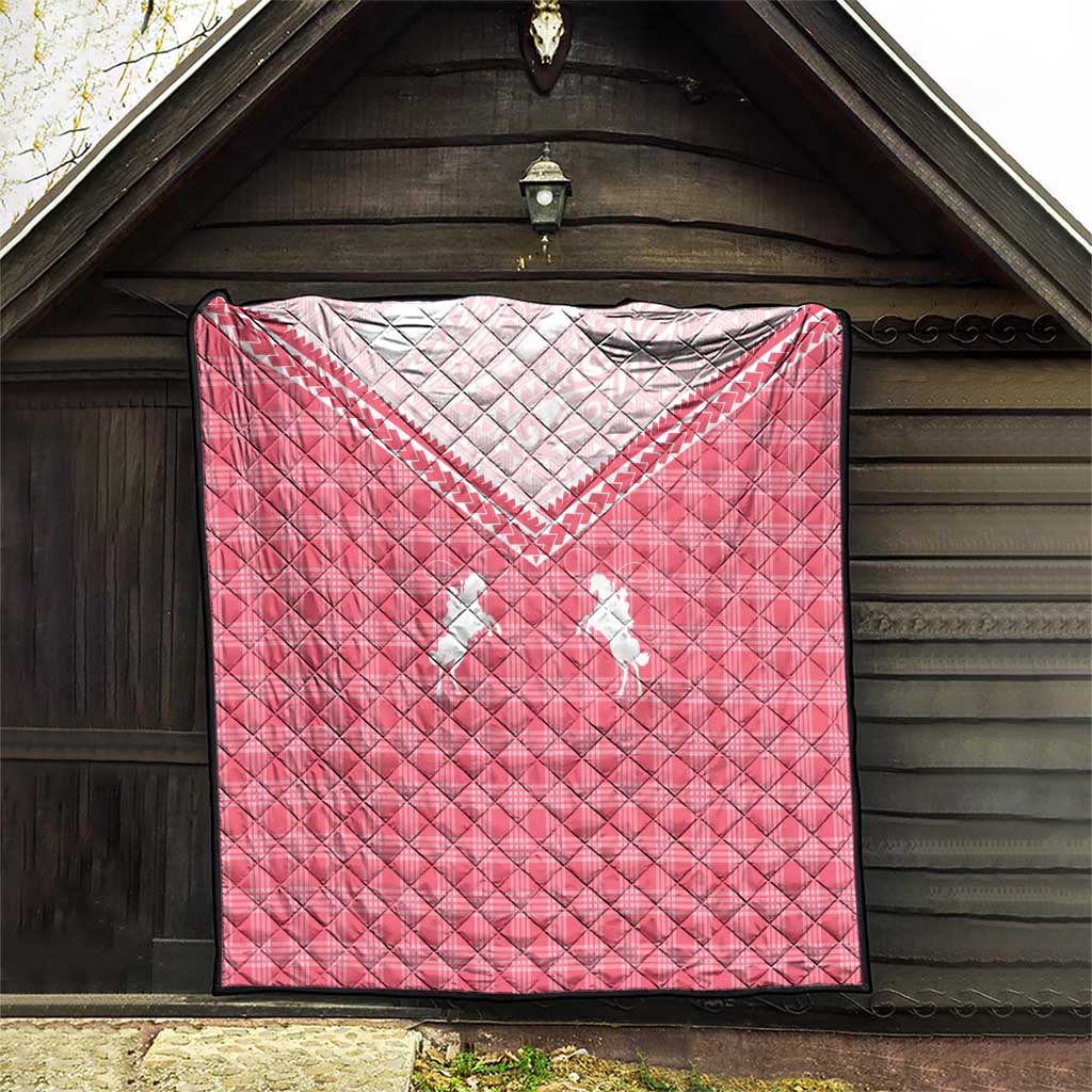 Aloha Hawaii Cowboys Paniolo Quilt Rose Palaka - Polynesian Pride