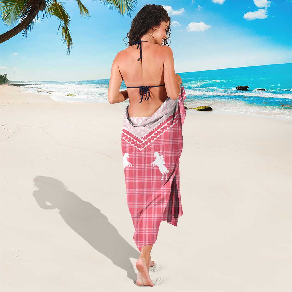 Aloha Hawaii Cowboys Paniolo Sarong Rose Palaka - Polynesian Pride