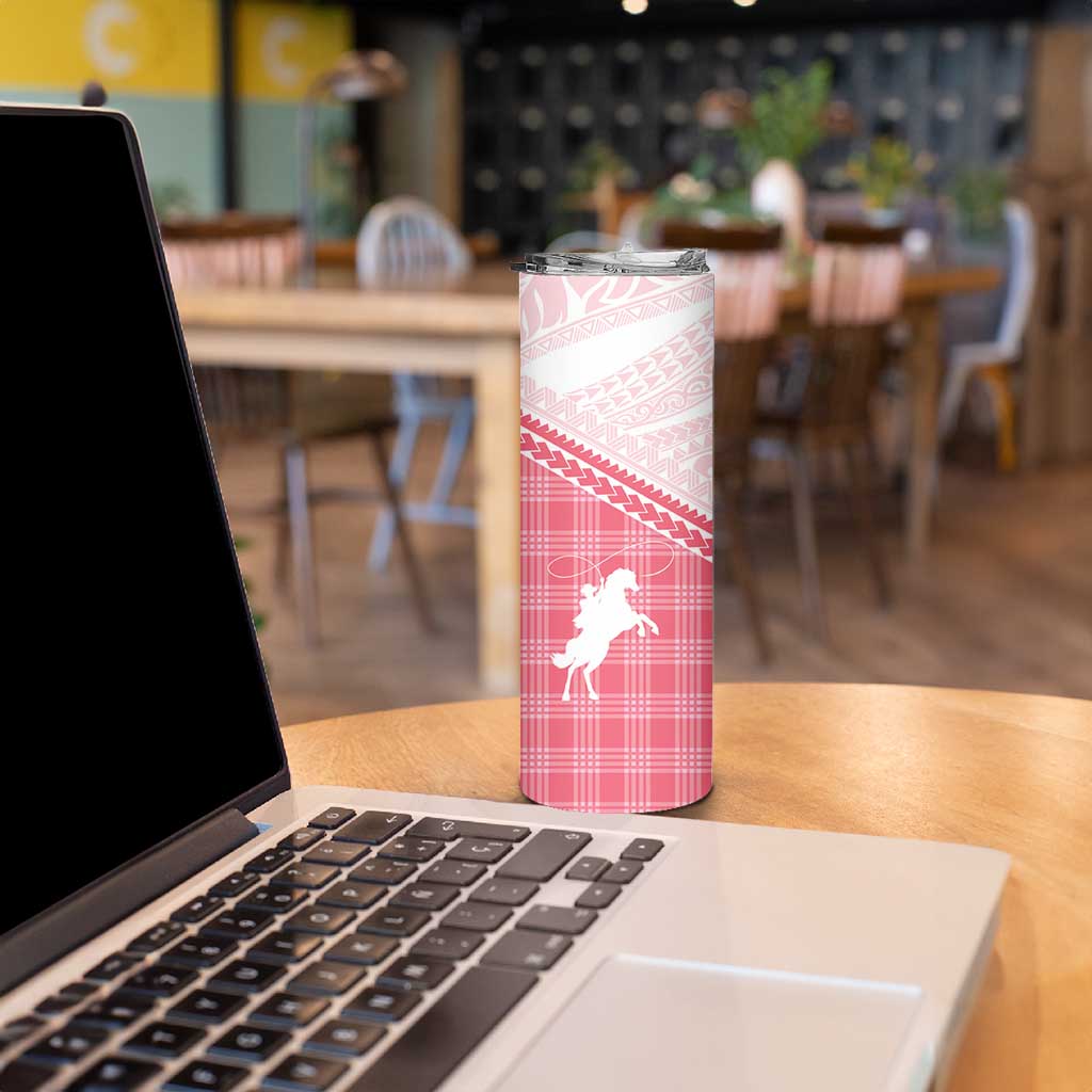 Aloha Hawaii Cowboys Paniolo Skinny Tumbler Rose Palaka - Polynesian Pride