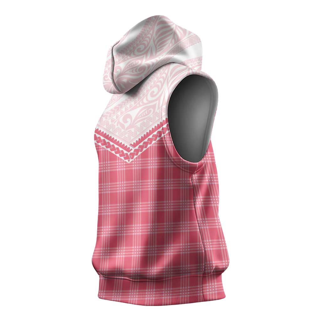 Aloha Hawaii Cowboys Paniolo Sleeveless Hoodie Rose Palaka - Polynesian Pride