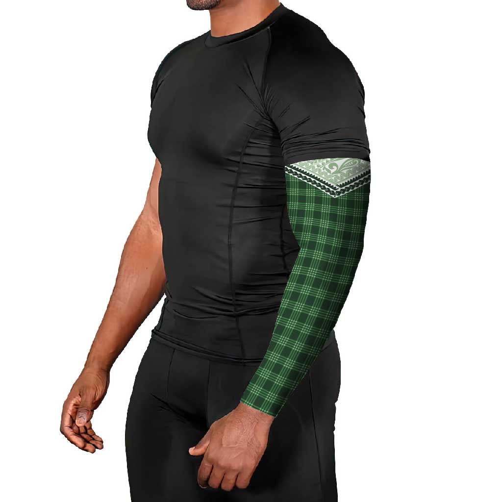 Aloha Hawaii Cowboys Paniolo Arm Sleeves Forest Green Palaka - Polynesian Pride