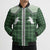 Aloha Hawaii Cowboys Paniolo Bomber Puffer Jacket Forest Green Palaka - Polynesian Pride