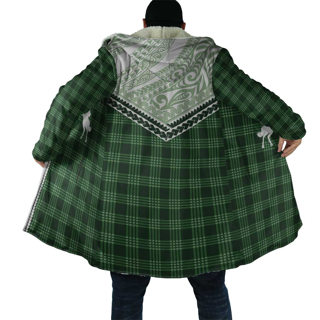 Aloha Hawaii Cowboys Paniolo Cloak Forest Green Palaka - Polynesian Pride