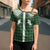 Aloha Hawaii Cowboys Paniolo Cross Shoulder Shirt Forest Green Palaka - Polynesian Pride
