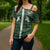 Aloha Hawaii Cowboys Paniolo Cross Shoulder Shirt Forest Green Palaka - Polynesian Pride