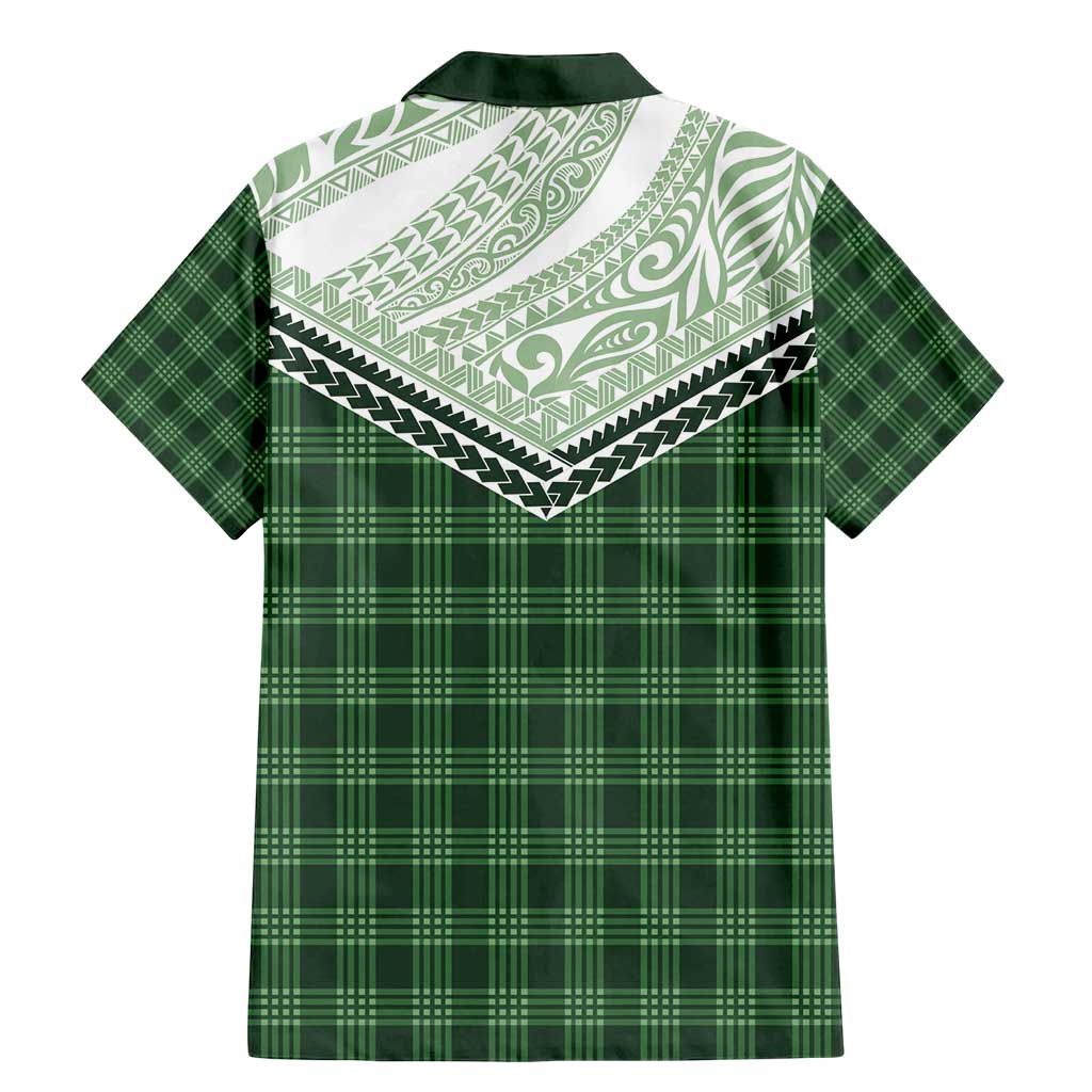 Aloha Hawaii Cowboys Paniolo Family Matching Mermaid Dress and Hawaiian Shirt Forest Green Palaka LT7 - Polynesian Pride