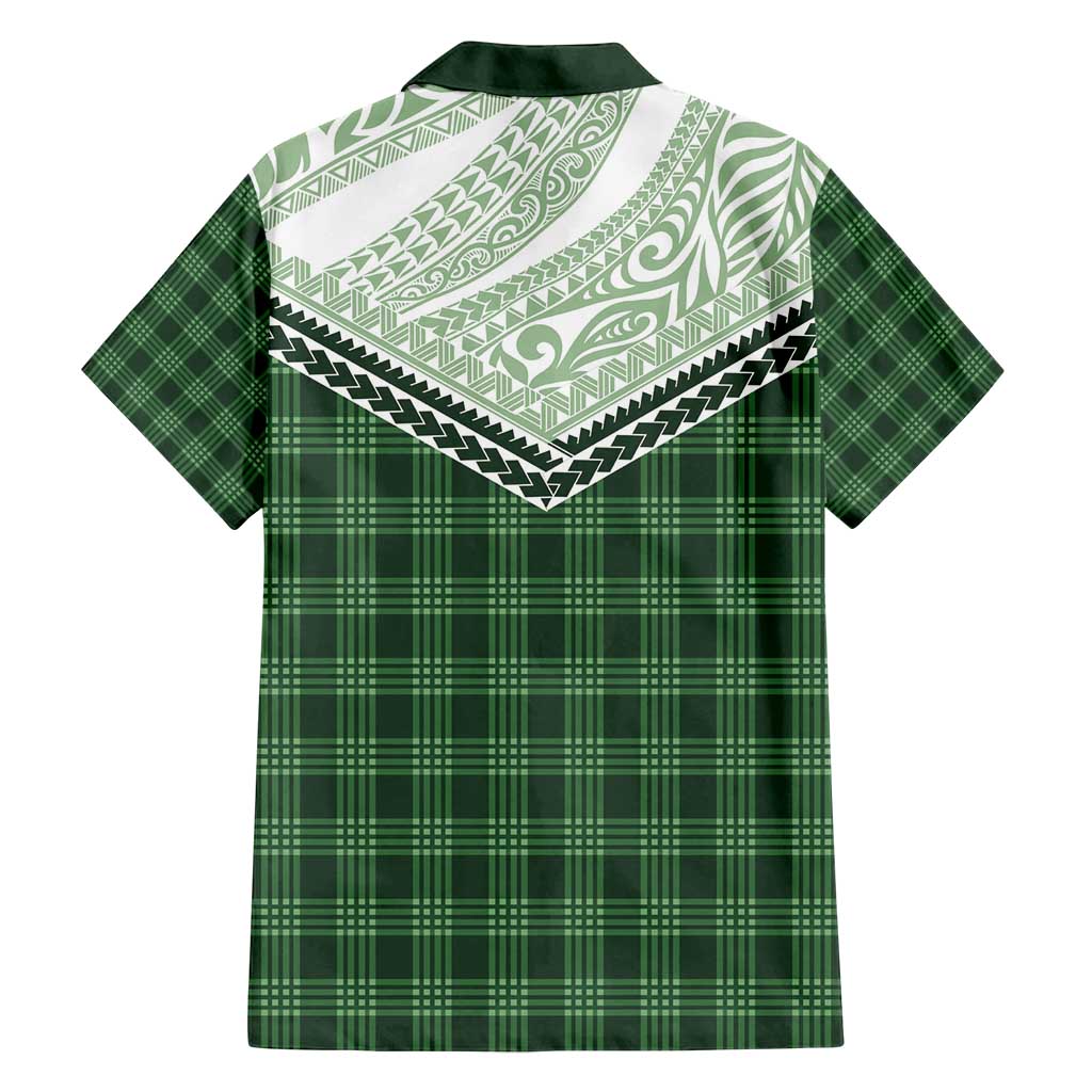 Aloha Hawaii Cowboys Paniolo Family Matching Summer Maxi Dress and Hawaiian Shirt Forest Green Palaka LT7 - Polynesian Pride