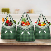 Aloha Hawaii Cowboys Paniolo Grocery Bag Forest Green Palaka - Polynesian Pride