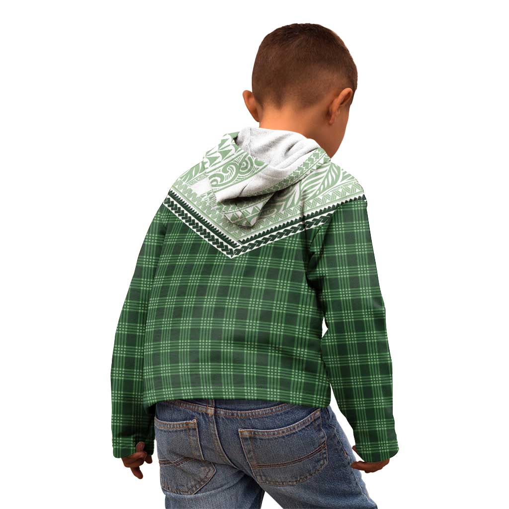 Aloha Hawaii Cowboys Paniolo Kid Hoodie Forest Green Palaka - Polynesian Pride