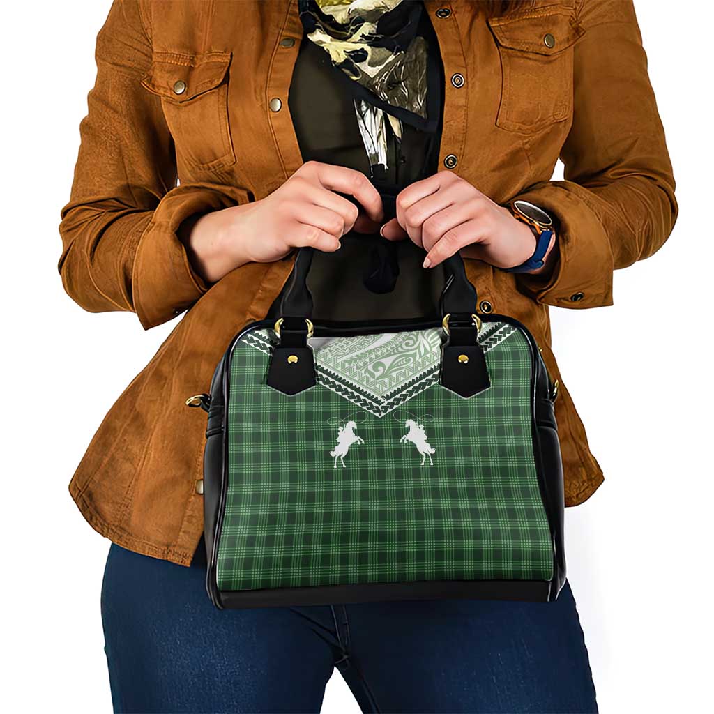 Aloha Hawaii Cowboys Paniolo Shoulder Handbag Forest Green Palaka - Polynesian Pride