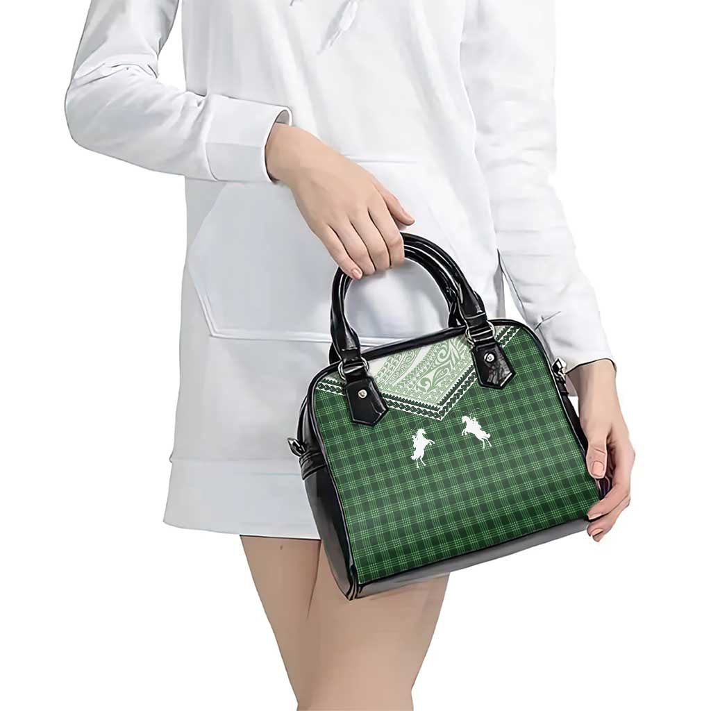 Aloha Hawaii Cowboys Paniolo Shoulder Handbag Forest Green Palaka - Polynesian Pride