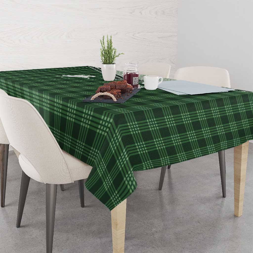 Aloha Hawaii Cowboys Paniolo Tablecloth Forest Green Palaka - Polynesian Pride