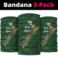 Kia Ora New Zealand Floral Neck Gaiter Sage Green - Polynesian Pride