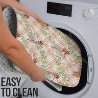 Beige Palaka Hula Girls Seamless Hawaii Aloha Bathroom Set - Polynesian Pride