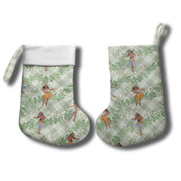 Mint Palaka Hula Girls Seamless Hawaii Aloha Christmas Stocking - Polynesian Pride