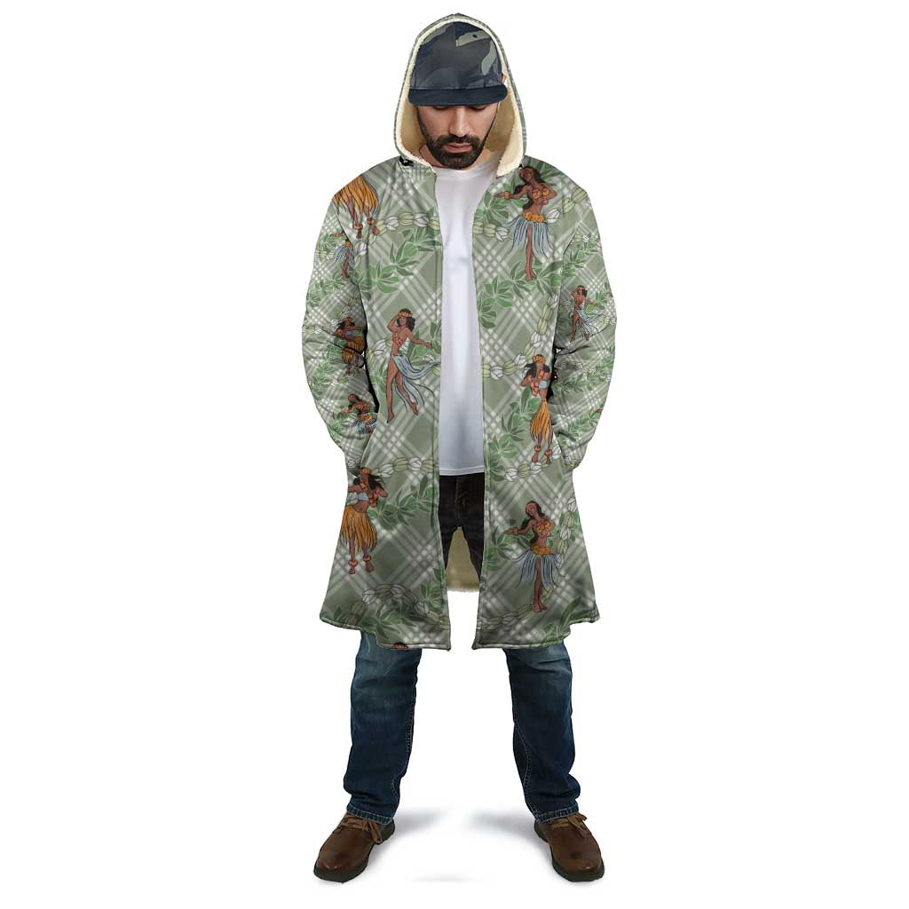 Mint Palaka Hula Girls Seamless Hawaii Aloha Cloak - Polynesian Pride