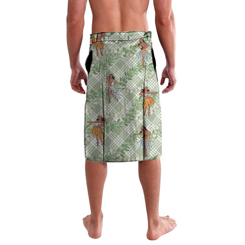 Mint Palaka Hula Girls Seamless Hawaii Aloha Lavalava - Polynesian Pride