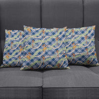 Navy Blue Palaka Hula Girls Seamless Hawaii Aloha Pillow Cover - Polynesian Pride