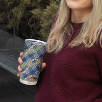 Navy Blue Palaka Hula Girls Seamless Hawaii Aloha Tumbler Cup LT7 - Polynesian Pride