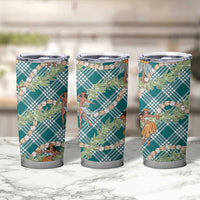 Teal Palaka Hula Girls Seamless Hawaii Aloha Tumbler Cup - Polynesian Pride