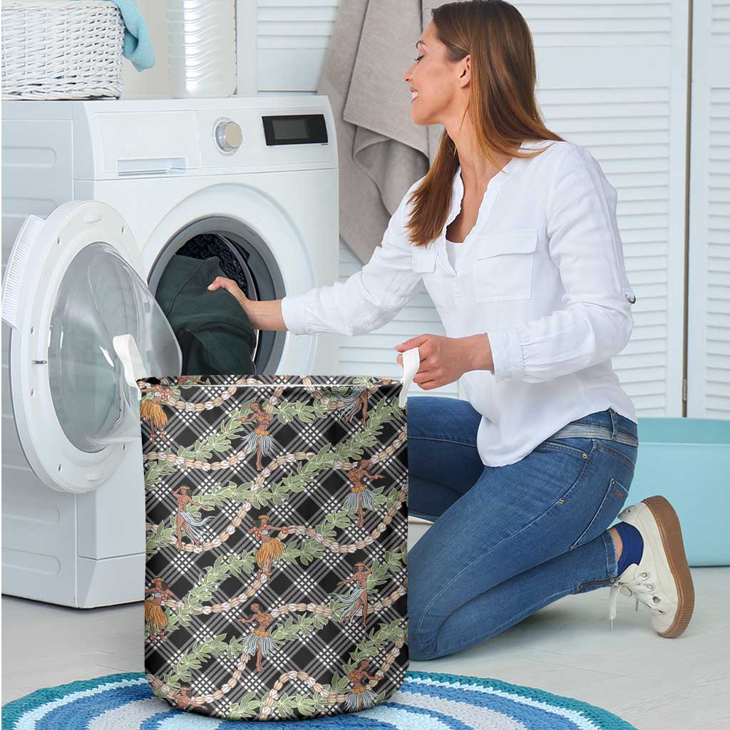 Sable Palaka Hula Girls Seamless Hawaii Aloha Laundry Basket - Polynesian Pride