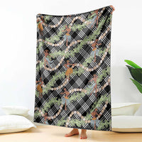 Sable Palaka Hula Girls Seamless Hawaii Aloha Blanket - Polynesian Pride