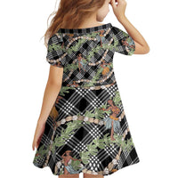 Sable Palaka Hula Girls Seamless Hawaii Aloha Family Matching Mermaid Dress and Hawaiian Shirt LT7 - Polynesian Pride