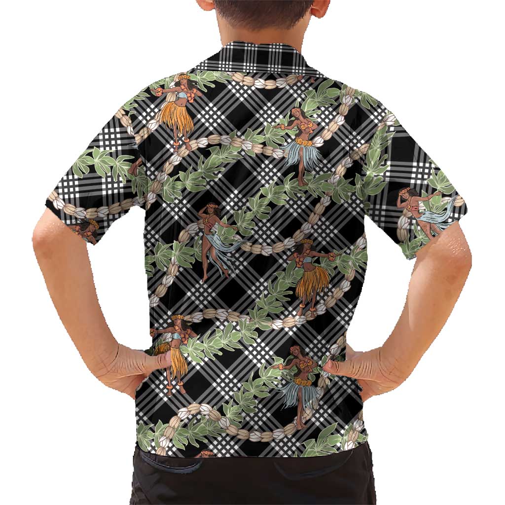 Sable Palaka Hula Girls Seamless Hawaii Aloha Family Matching Summer Maxi Dress and Hawaiian Shirt LT7 - Polynesian Pride