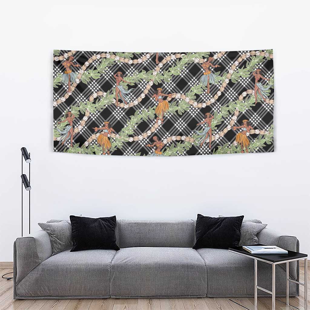 Sable Palaka Hula Girls Seamless Hawaii Aloha Tapestry - Polynesian Pride