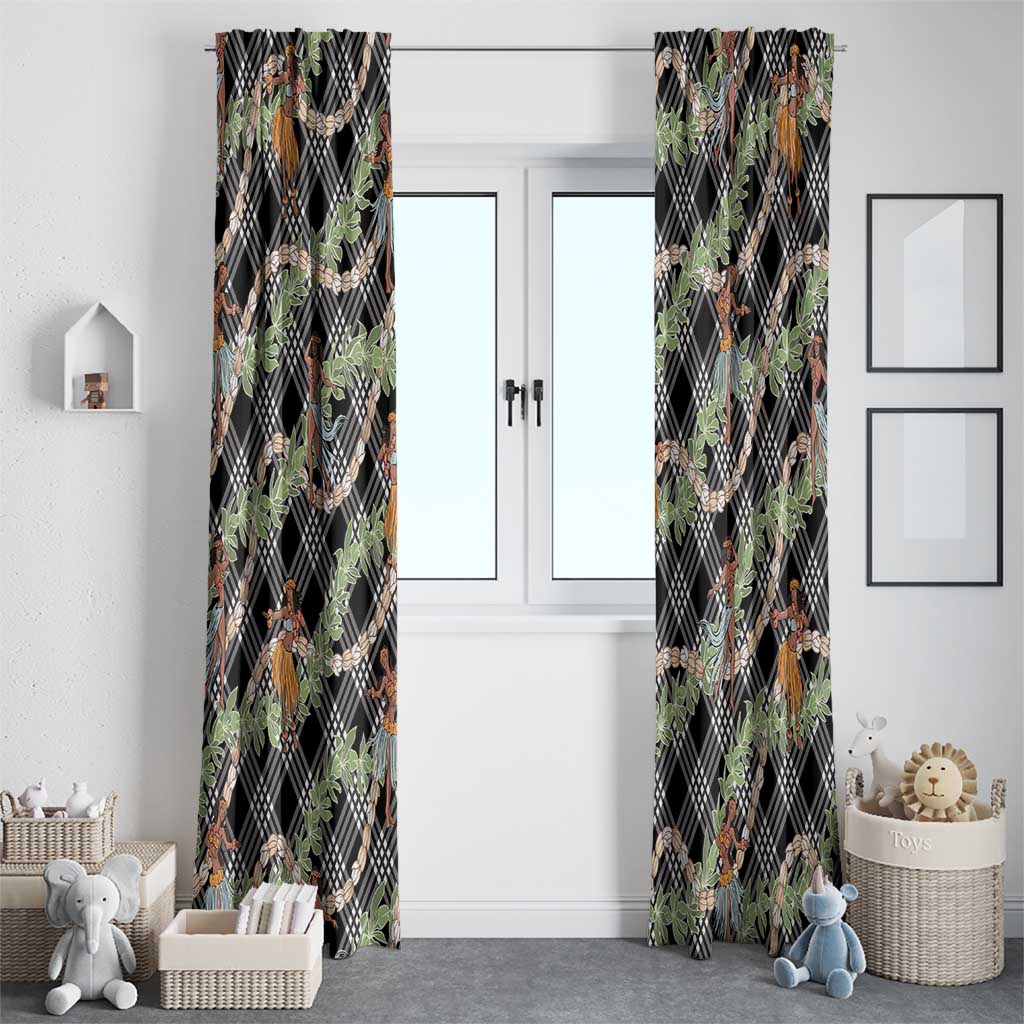 Sable Palaka Hula Girls Seamless Hawaii Aloha Window Curtain - Polynesian Pride