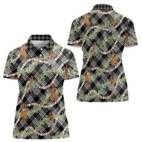 Sable Palaka Hula Girls Seamless Hawaii Aloha Women Polo Shirt - Polynesian Pride