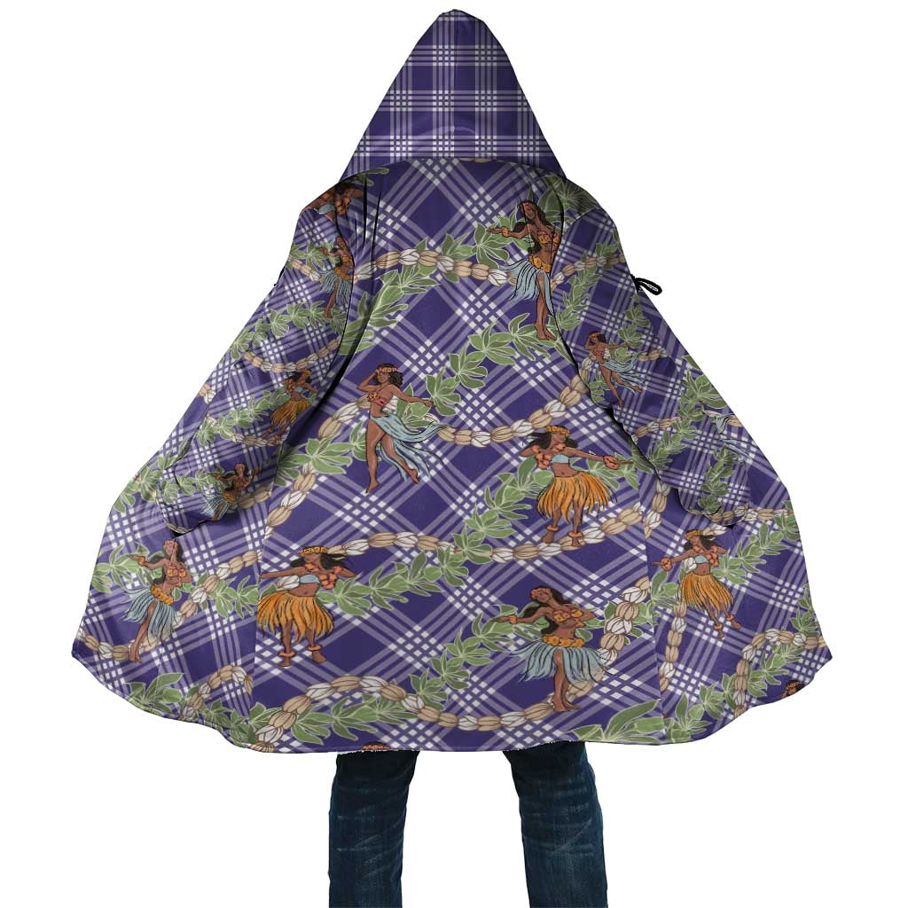 Lavender Palaka Hula Girls Seamless Hawaii Aloha Cloak - Polynesian Pride