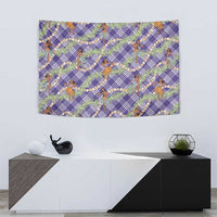 Lavender Palaka Hula Girls Seamless Hawaii Aloha Tapestry - Polynesian Pride