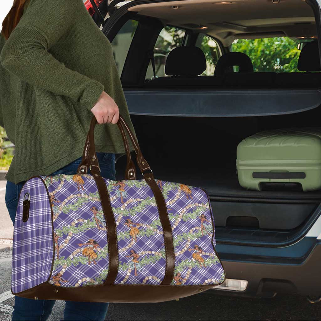 Lavender Palaka Hula Girls Seamless Hawaii Aloha Travel Bag - Polynesian Pride
