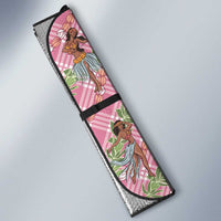 Lokelani Pink Palaka Hula Girls Seamless Hawaii Aloha Auto Sun Shade LT7 - Polynesian Pride