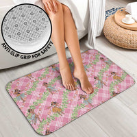 Lokelani Pink Palaka Hula Girls Seamless Hawaii Aloha Bathroom Set - Polynesian Pride