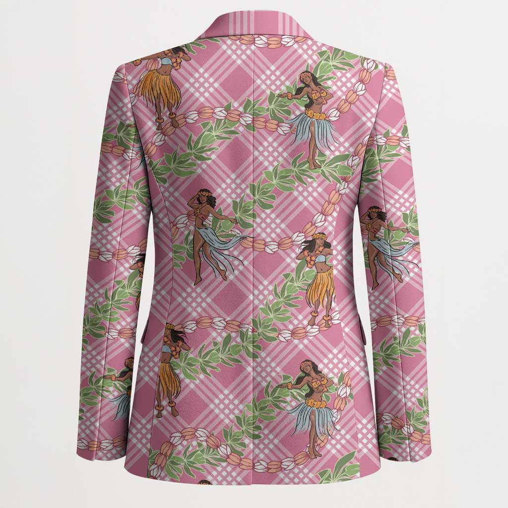 Lokelani Pink Palaka Hula Girls Seamless Hawaii Aloha Blazer LT7 - Polynesian Pride