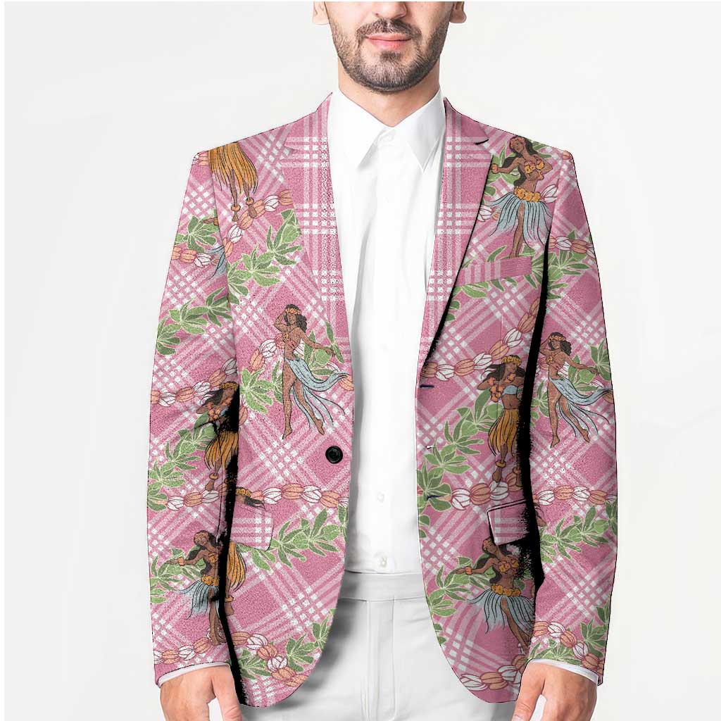 Lokelani Pink Palaka Hula Girls Seamless Hawaii Aloha Blazer LT7 - Polynesian Pride