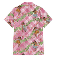 Lokelani Pink Palaka Hula Girls Seamless Hawaii Aloha Hawaiian Shirt - Polynesian Pride