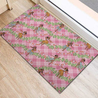 Lokelani Pink Palaka Hula Girls Seamless Hawaii Aloha Rubber Doormat LT7 - Polynesian Pride