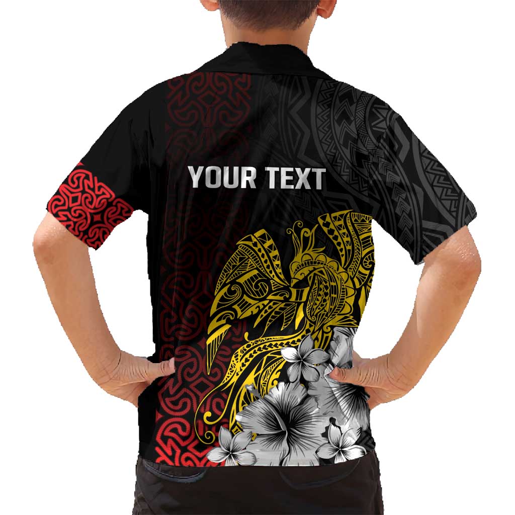 Personalized Papua New Guinea 50th Independence Anniversary Family Matching Puletasi and Hawaiian Shirt Oro Tapa Mix Plumeria LT7 - Polynesian Pride