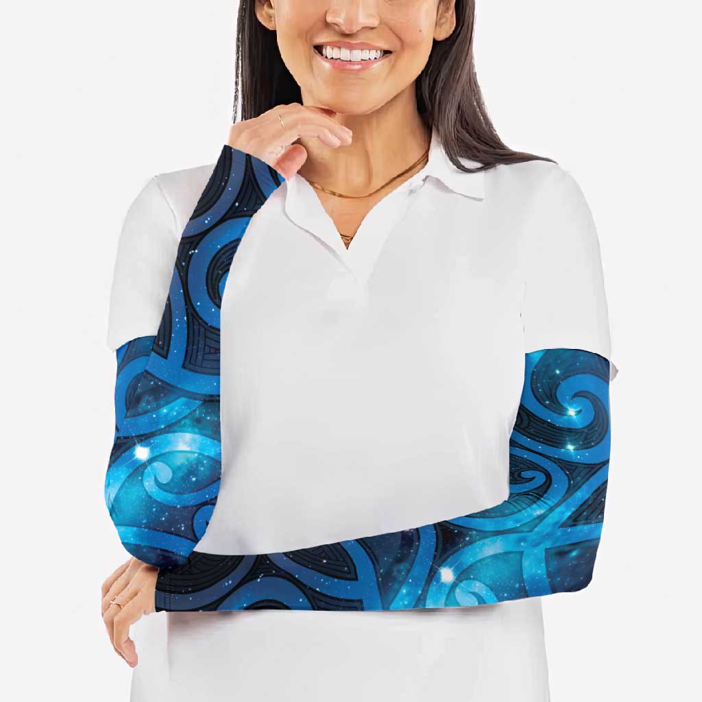 New Zealand Maori Matariki Arm Sleeves Galaxy Kowhaiwhai